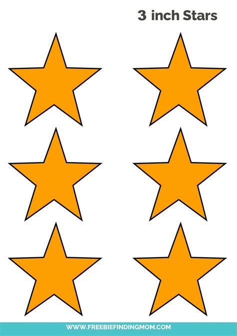 printable yellow stars.